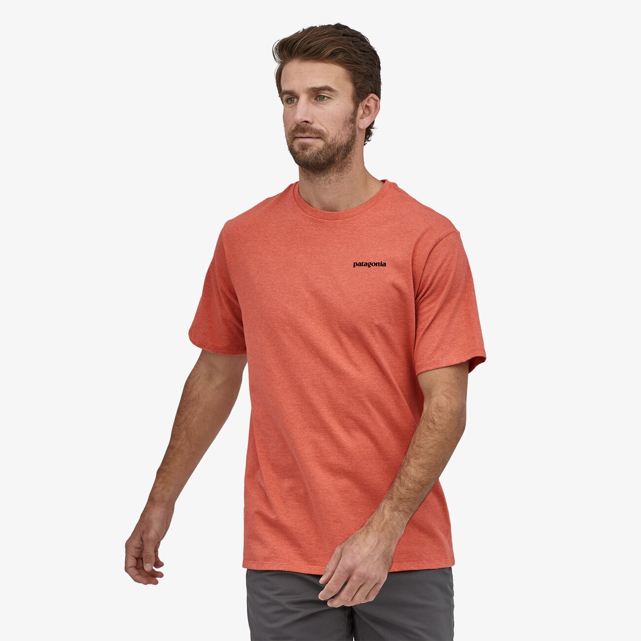 T-shirt imprimé corail en coton bio - P6 Logo Responsibili-Tee