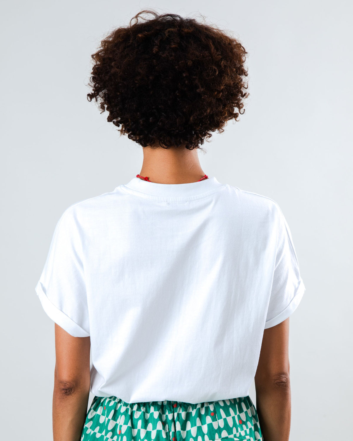 T-shirt en coton biologique | "Ola de calor oversize tee white - white"