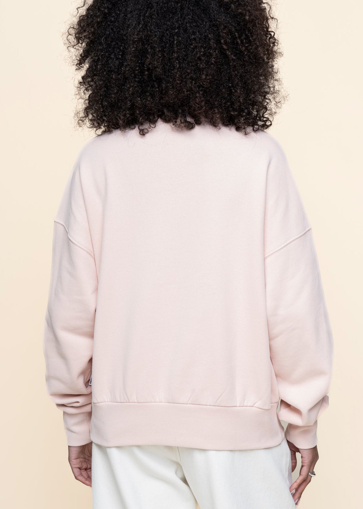 Sweat zippé en coton biologique | rose "tarmenaa iconic å - rosalilly"