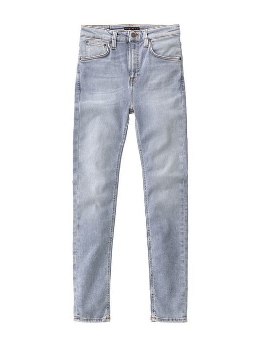 Jean skinny taille haute bleu clair en coton bio - hightop tilde light blue