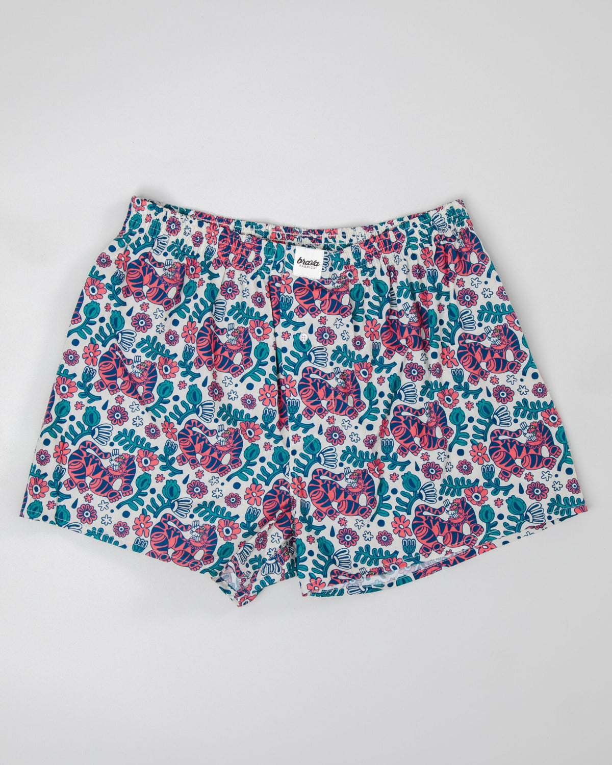 Boxer en coton biologique | beige "asis percales tigris boxer"