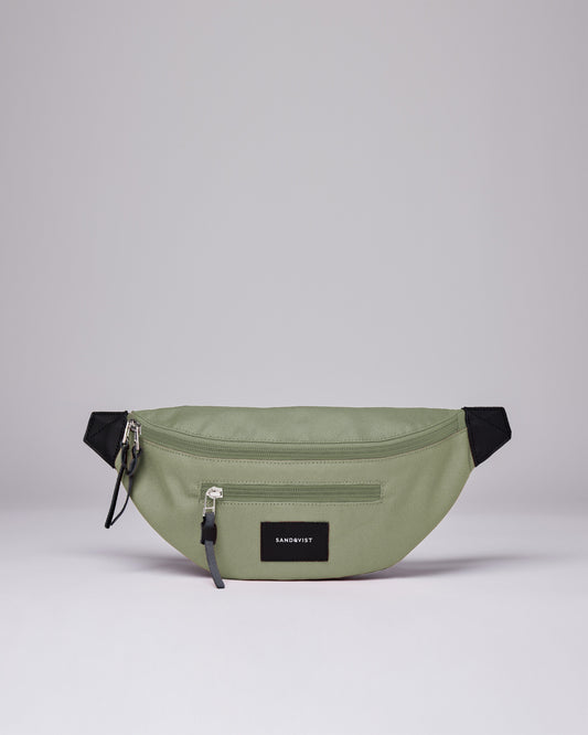 Banane en matière recyclé | Vert "aste multi dew green/night grey"