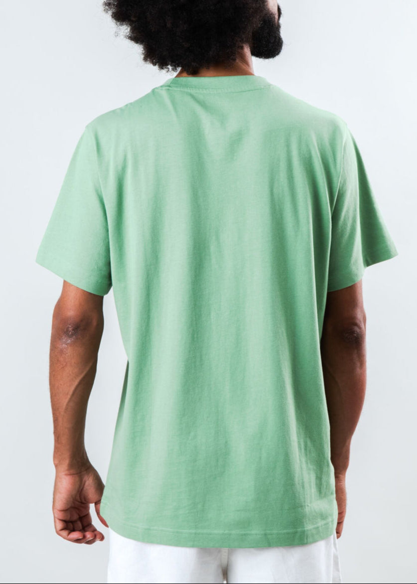 T-shirt en coton bio | vert "Peanuts tennis snoopy t-shirt light green"