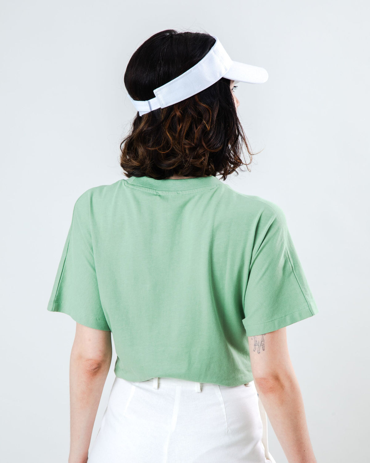 T-shirt en coton biologique | vert "Peanuts the tennis snoopy oversize tee green"