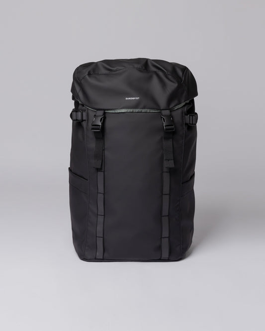 Sac à dos imperméable en matières recyclées | noir "jonatan black"