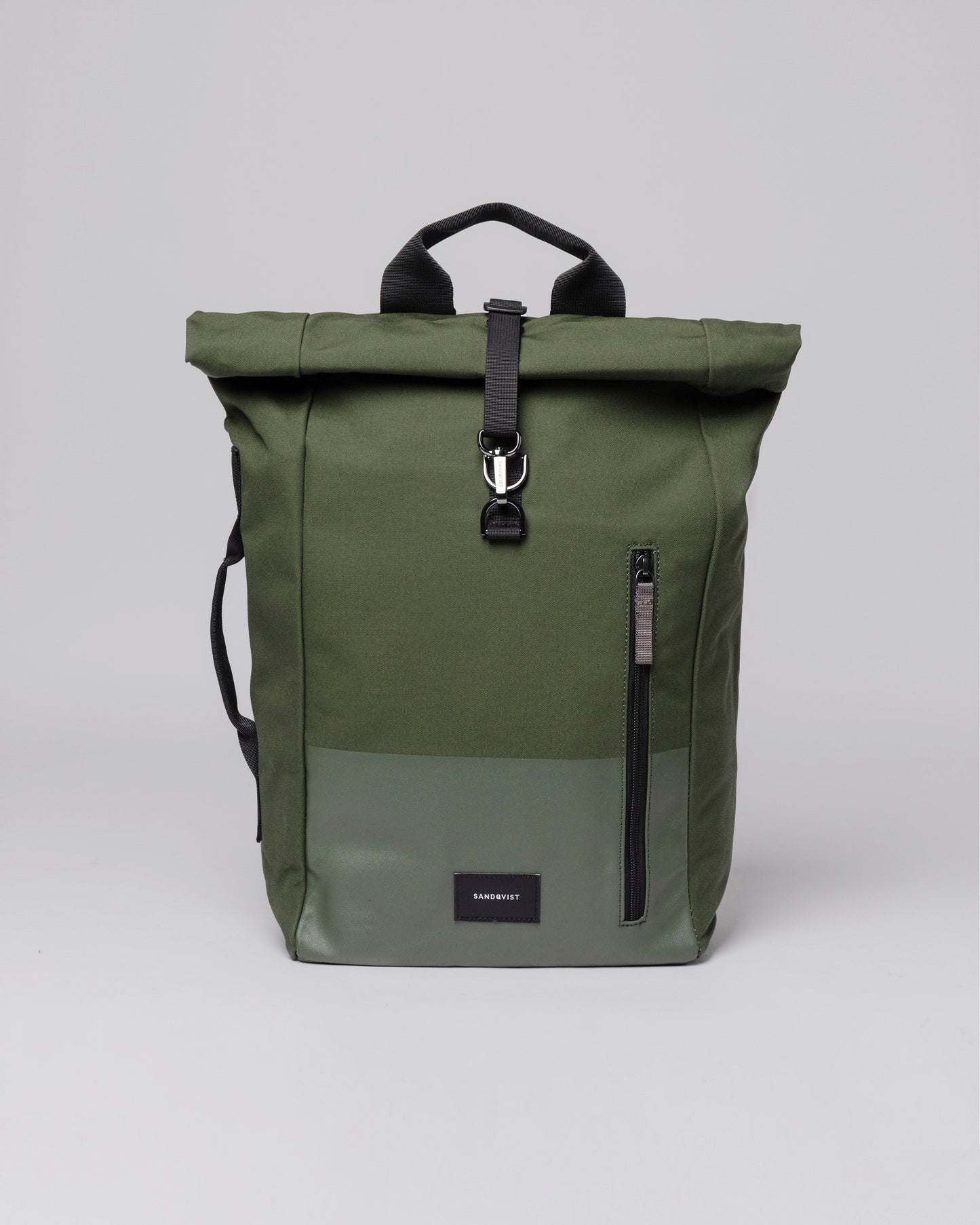 Sac à dos rolltop en matière recyclée | Vert "dante vegan dawn green"
