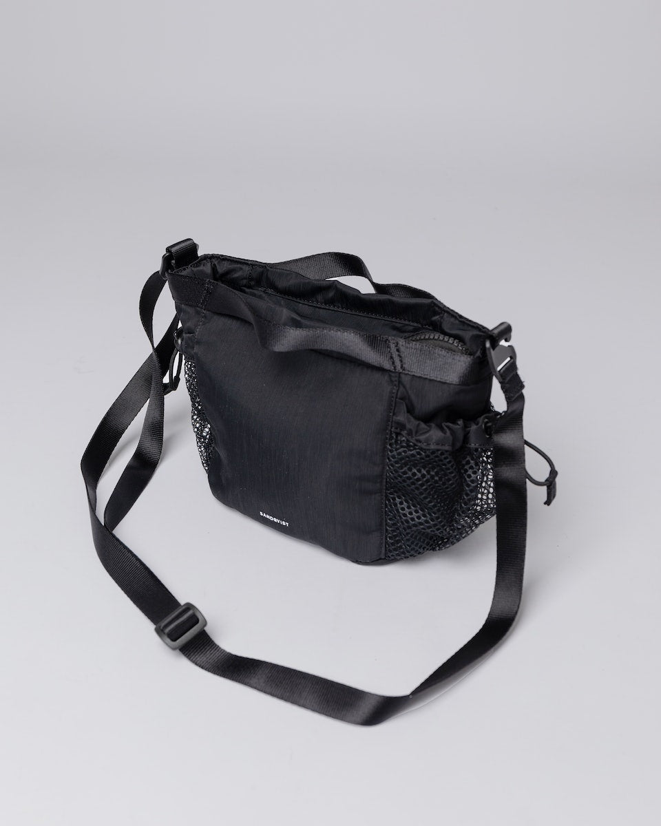 Sac bandoulière en recyclé | Noir "stevie black"