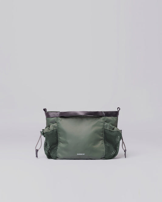 Sac bandoulière en recyclé | Vert "stevie multi lichen green"
