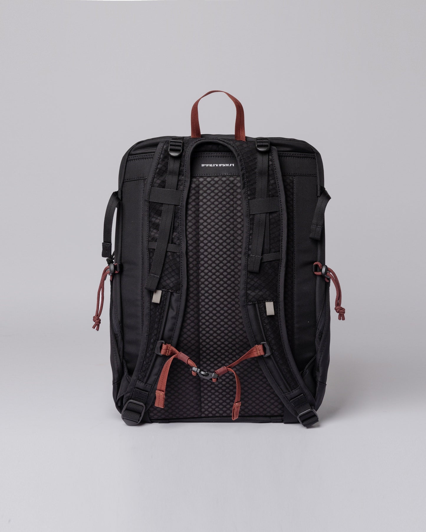 Sac à dos imperméable en recyclé | noir "ridge hike black"