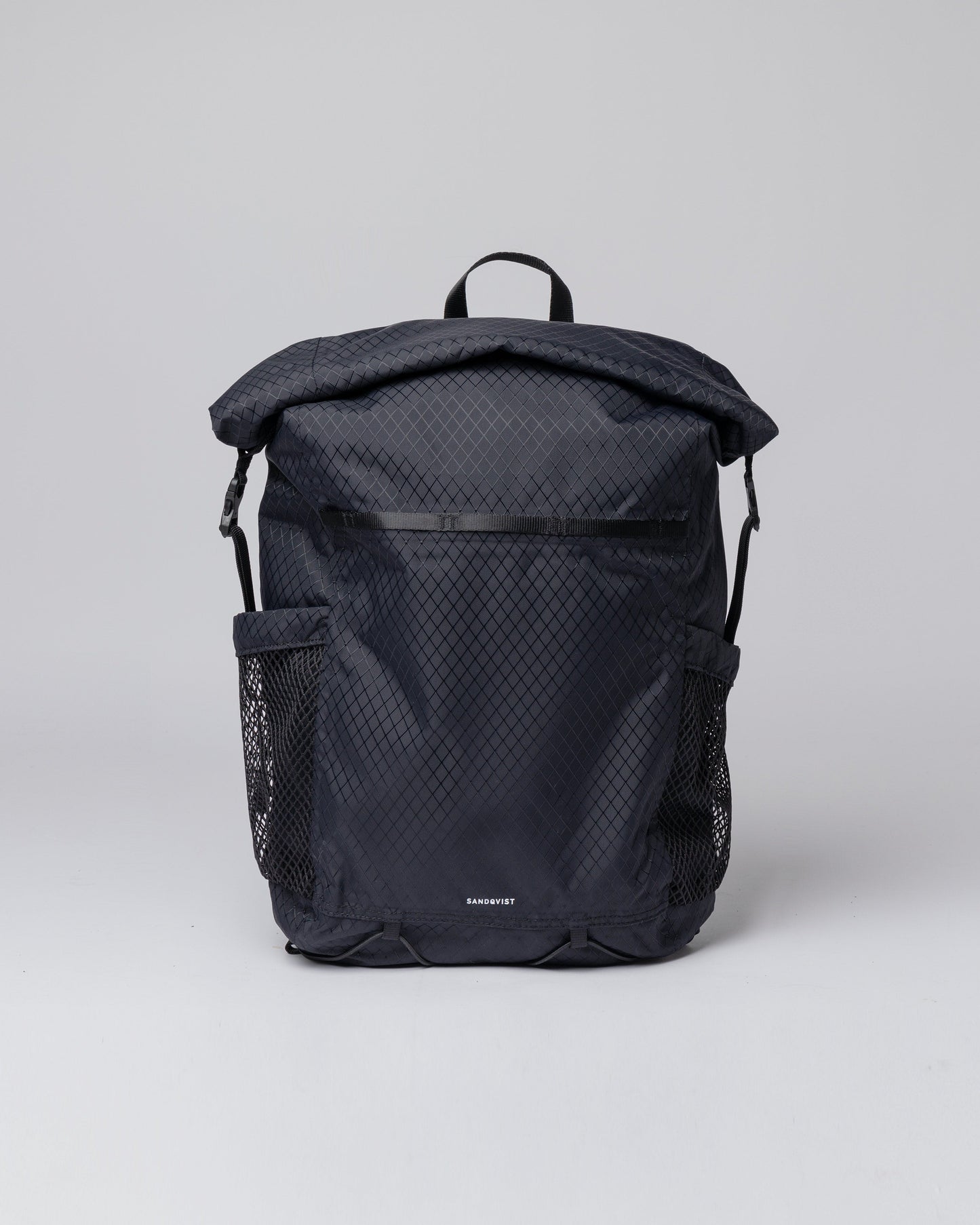 Sac à dos rolltop imperméable en recyclé | Noir "nils black"