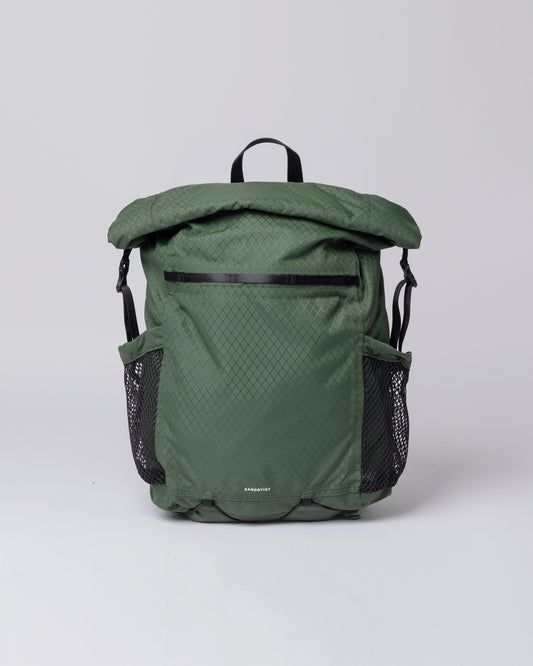 Sac à dos rolltop imperméable en recyclé | Vert "nils dawn green"