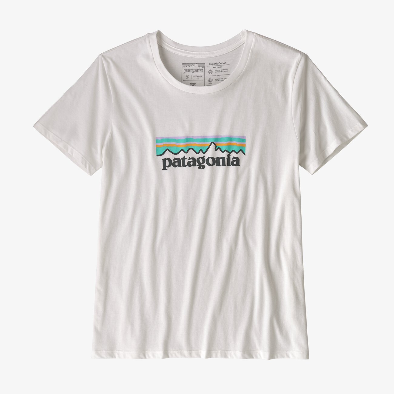 T-shirt imprimé blanc en coton bio - P6