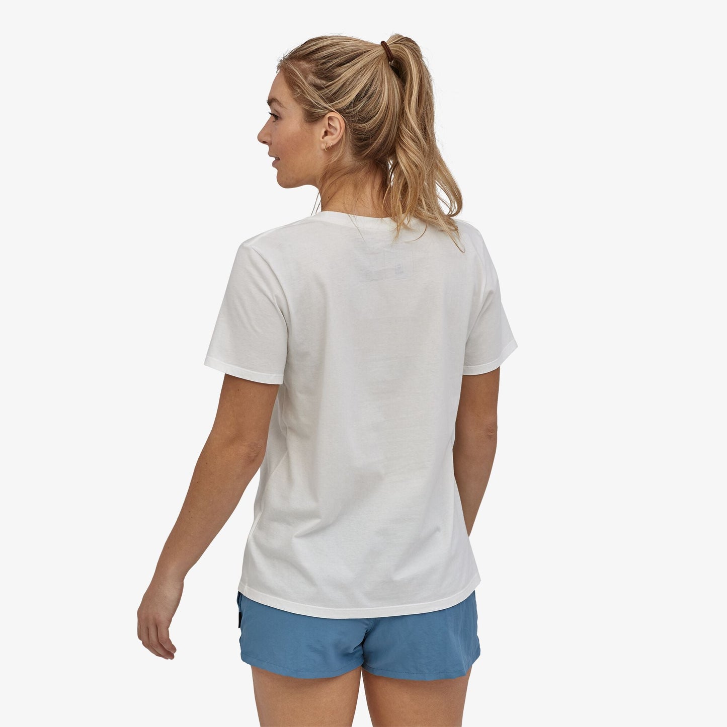 T-shirt imprimé blanc en coton bio - P6