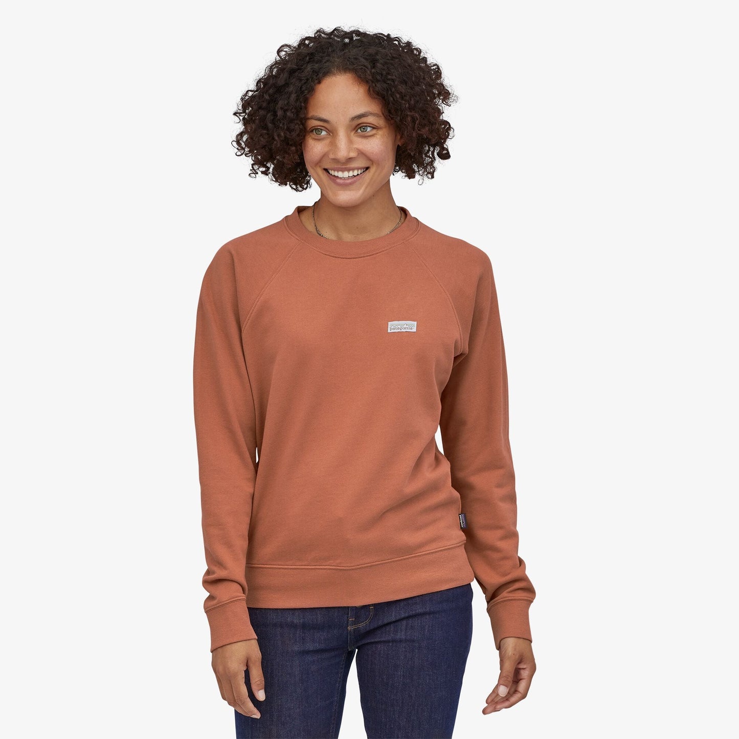 Sweatshirt vieux rose en coton bio - P-6