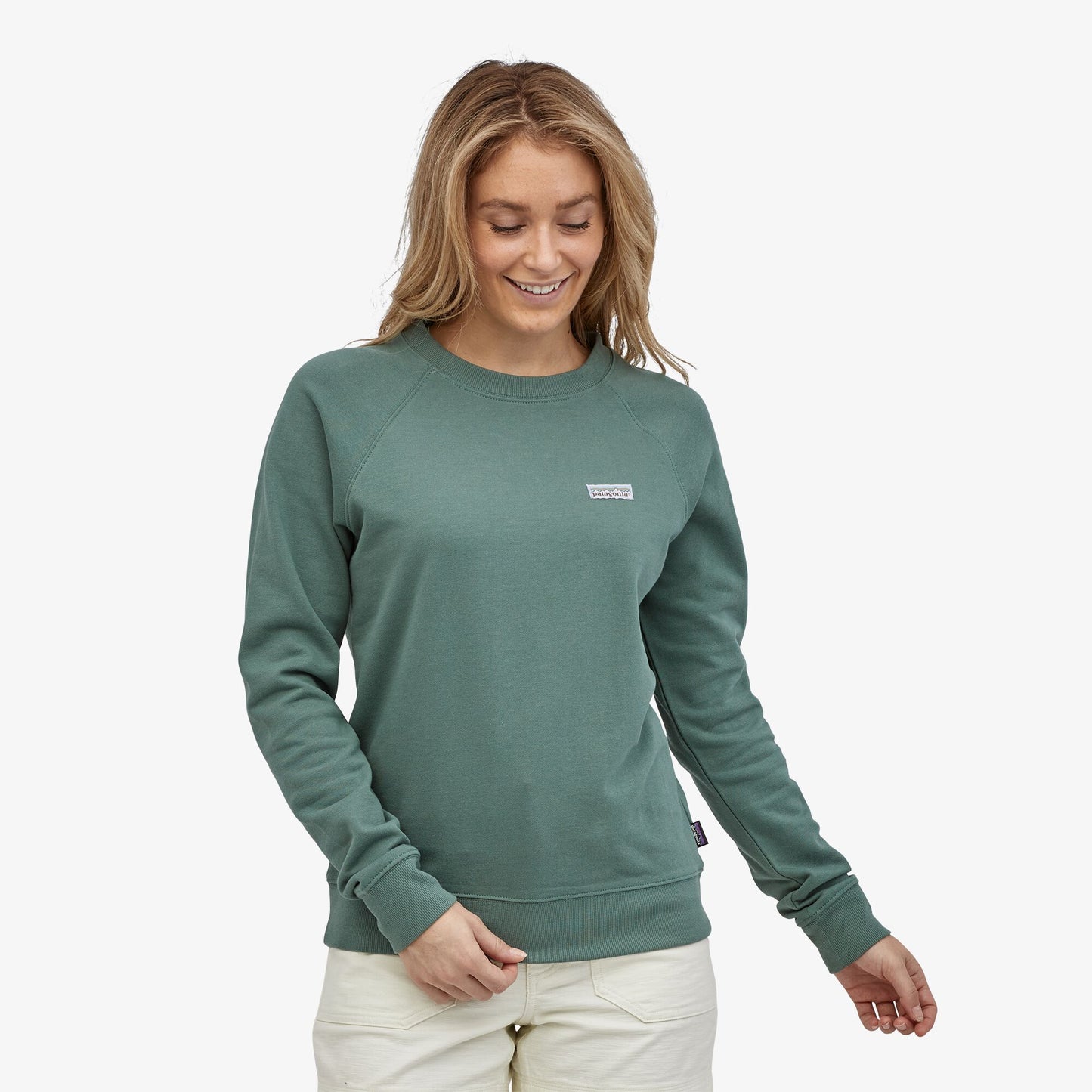 Sweatshirt vert en coton bio - P-6