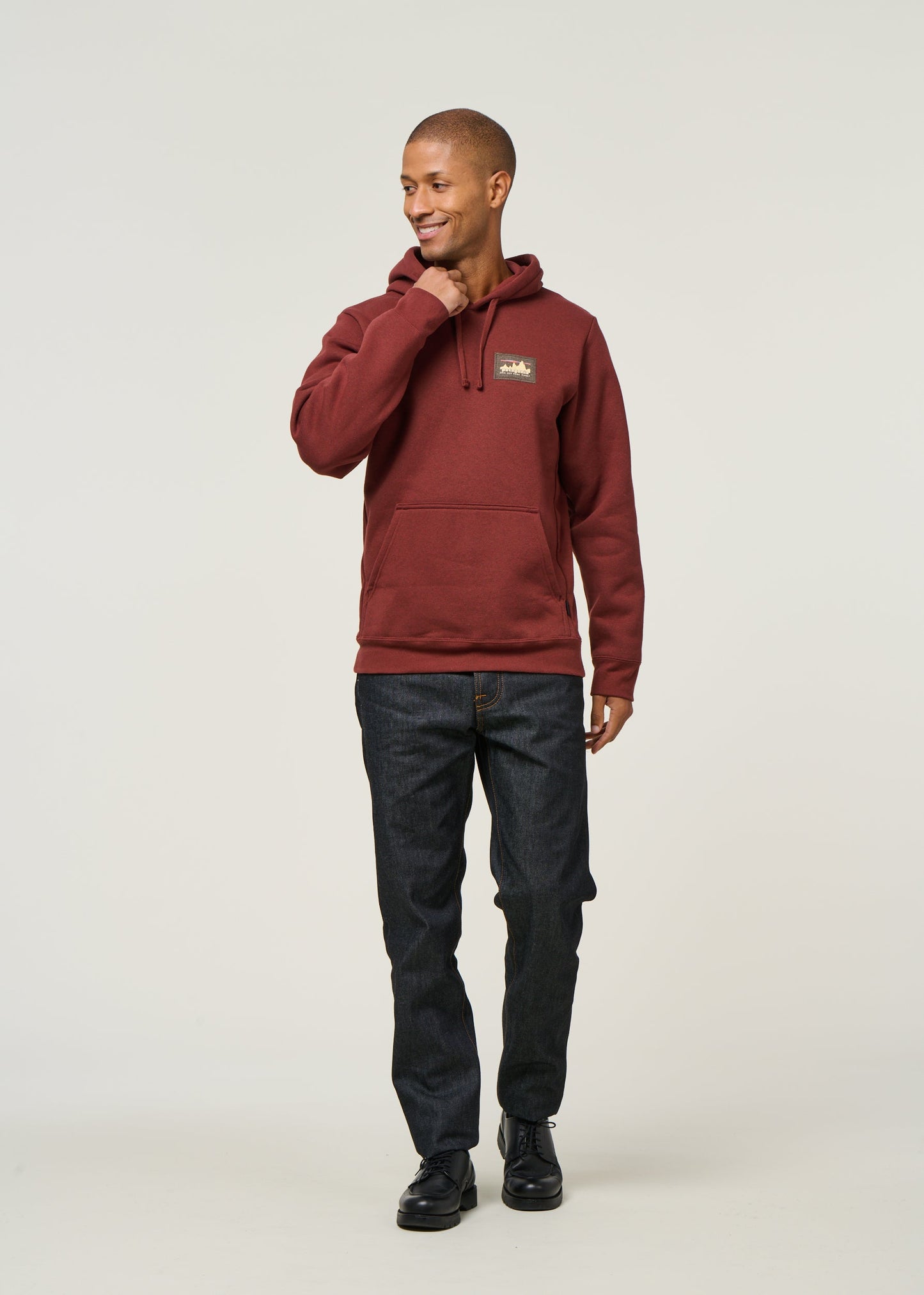 Sweat capuche en matières recyclées | rouge "m's '73 skyline uprisal hoody - dvl"