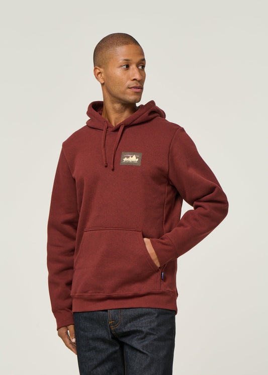 Sweat capuche en matières recyclées | rouge "m's '73 skyline uprisal hoody - dvl"