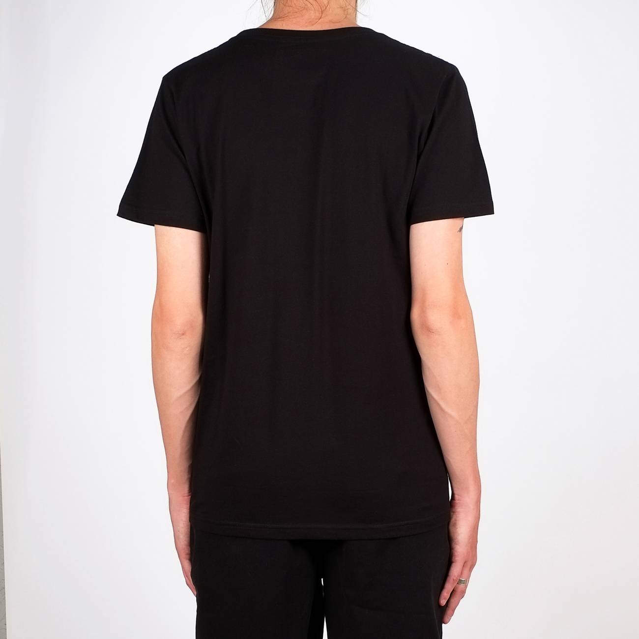 T-shirt noir en coton bio - stockholm