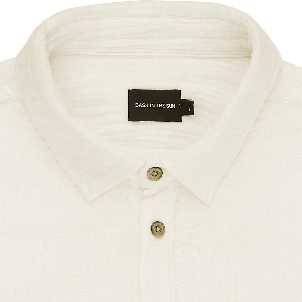 Chemise en gaze de coton bio | blanc "oihana white"