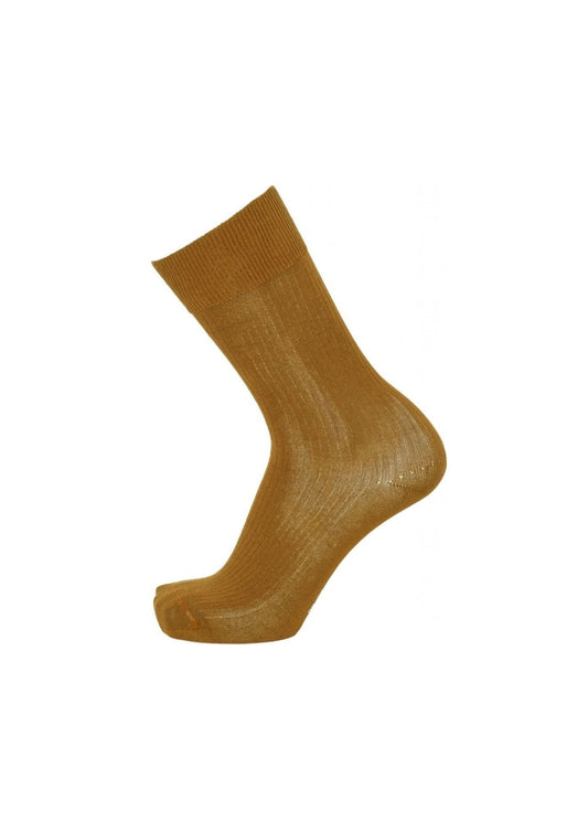 Pack 2 paires de chaussettes hautes jaunes et marines en coton bio - TIMBER