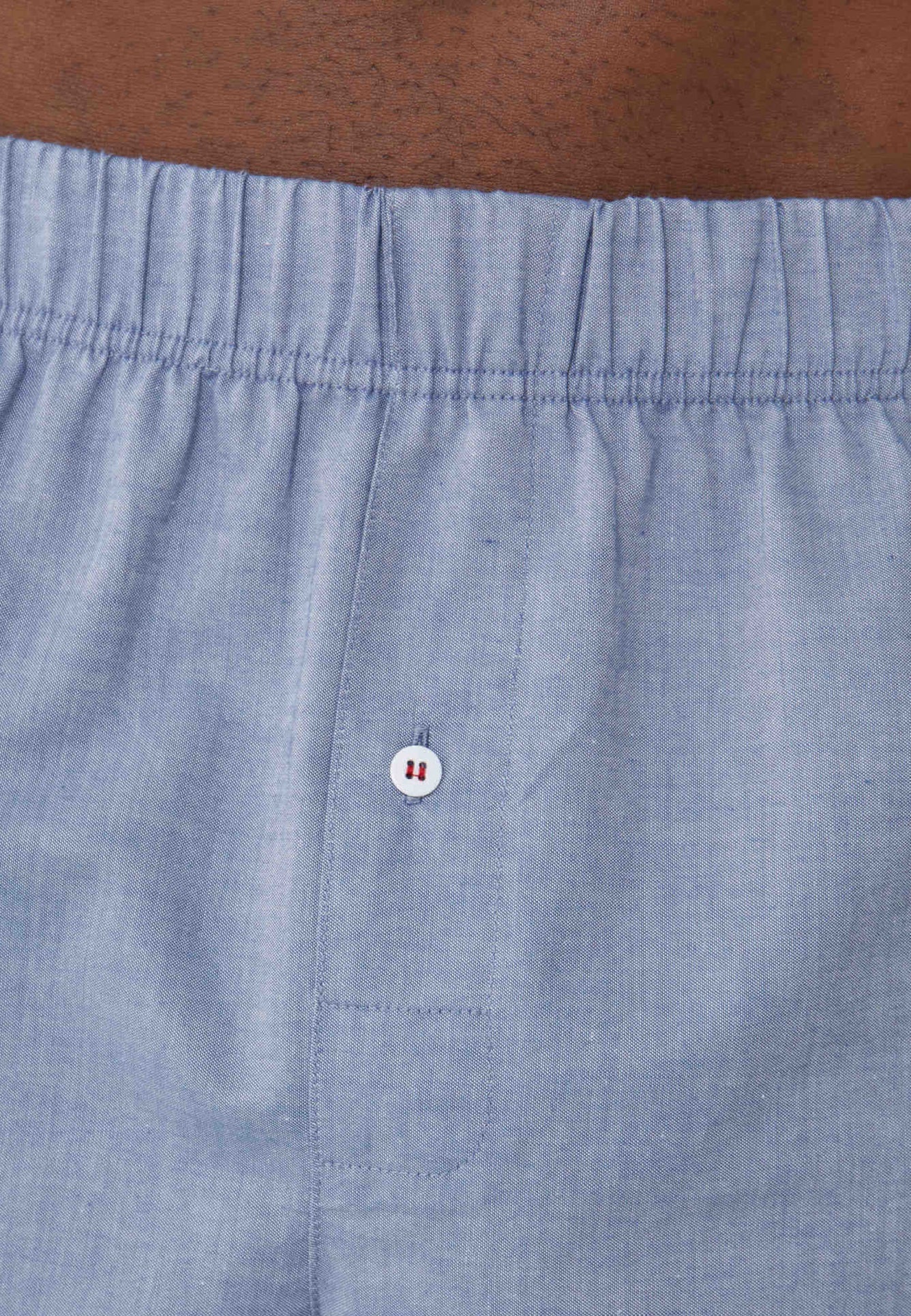 Caleçon made in France en coton bio | bleu "jacques chambray"