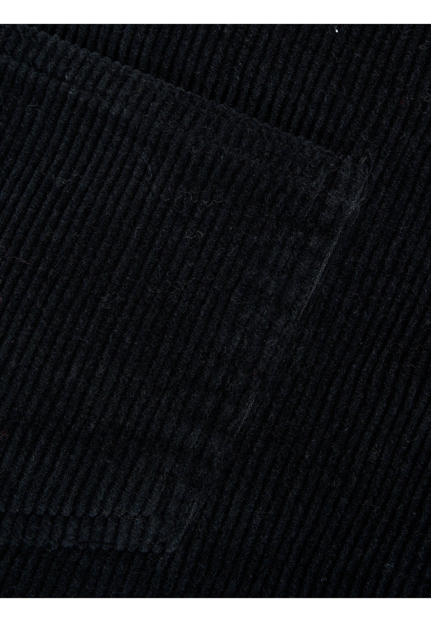 Jupe droite noire velours en coton bio - stretched 8-wales corduroy skirt black jet