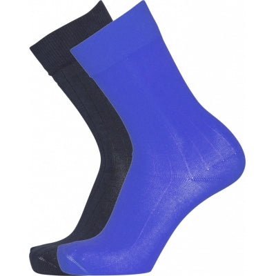 Pack 2 paires de chaussettes bleu et bleu nuit en coton bio - timber