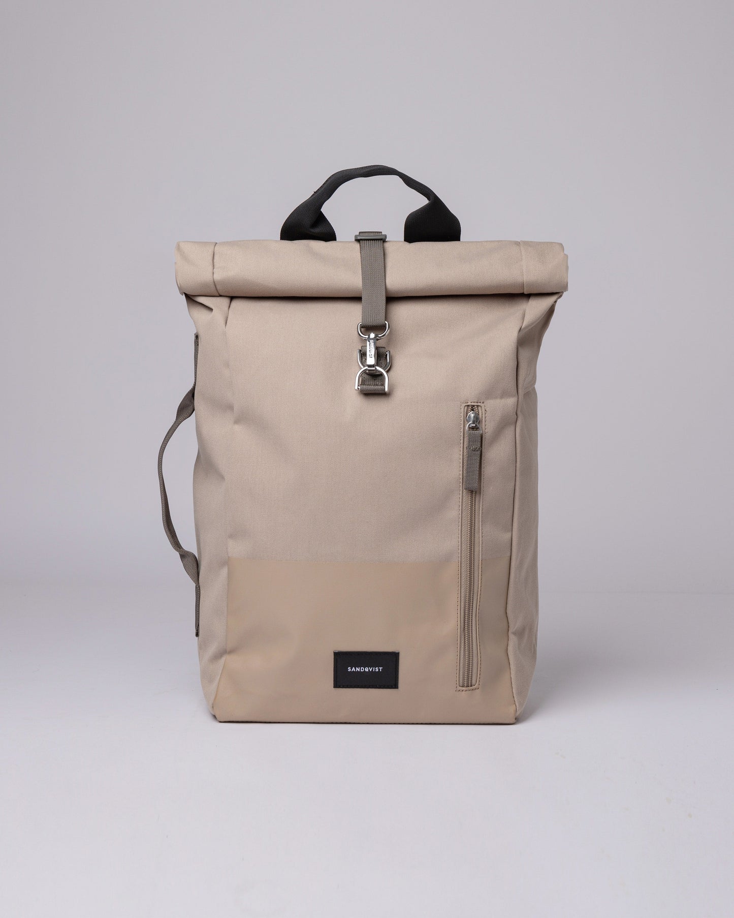 Sac à dos rolltop en matière recyclée | Beige "dante vegan dune"