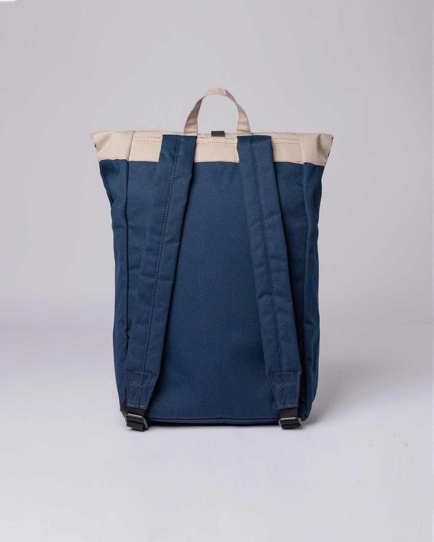 Sac à dos rolltop en recyclé | Marine et beige "dante multi navy"