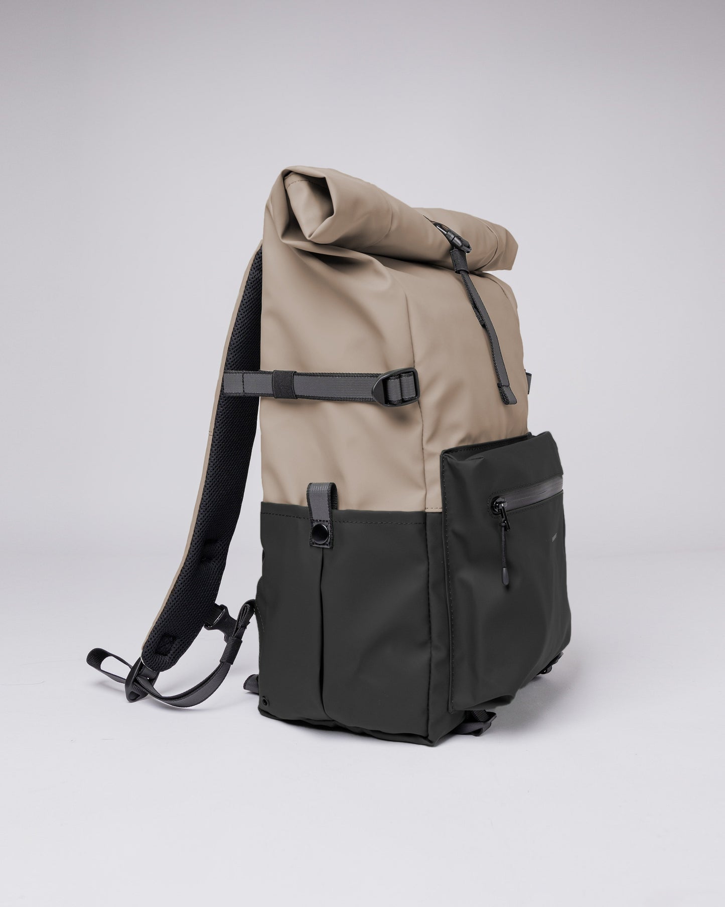 Sac à dos imperméable en matière recyclée | Noir et beige "ruben 2.0 multi beige"