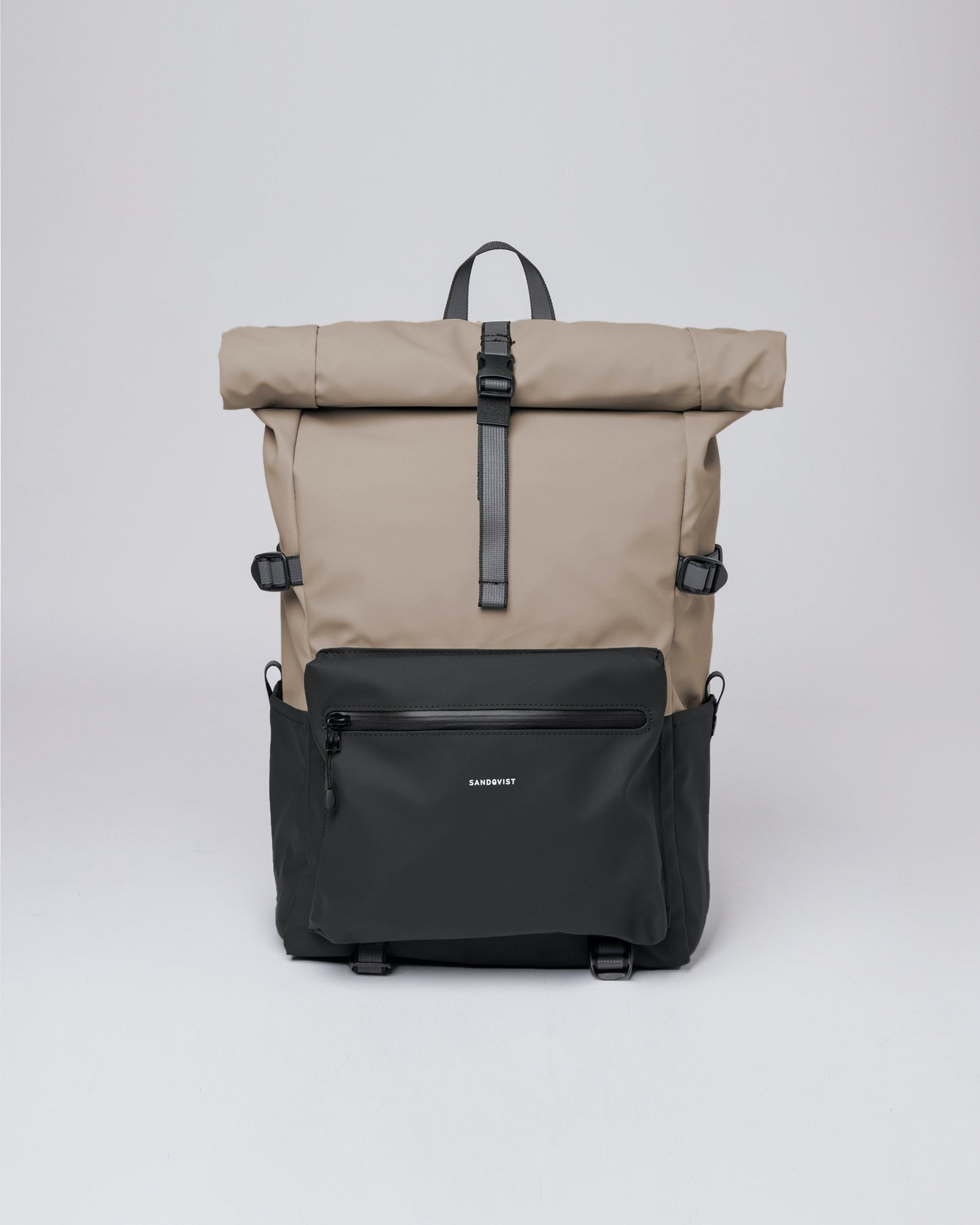 Sac à dos imperméable en matière recyclée | Noir et beige "ruben 2.0 multi beige"