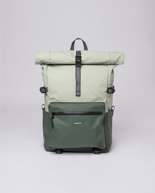 Sac à dos imperméable en matière recyclée | Vert "ruben 2.0 multi green"