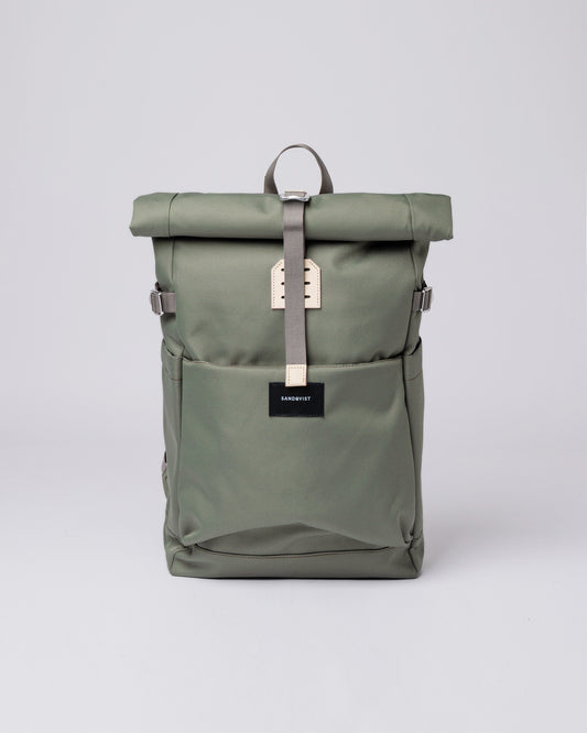 Sac à dos rolltop en matière recyclée | Vert "ilon clover green"