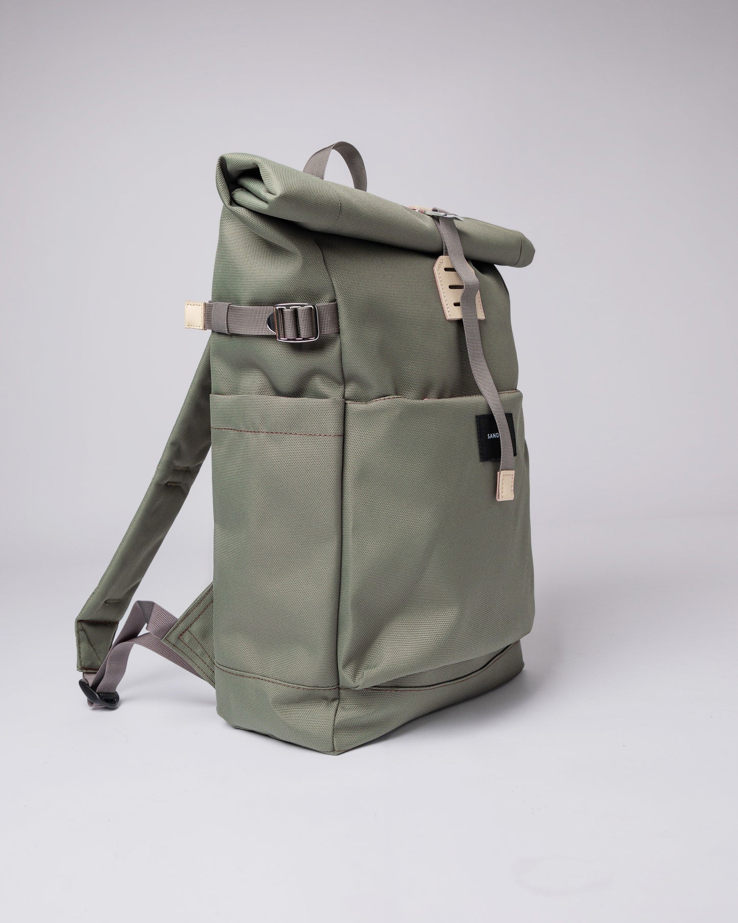 Sac à dos rolltop en matière recyclée | Vert "ilon clover green"