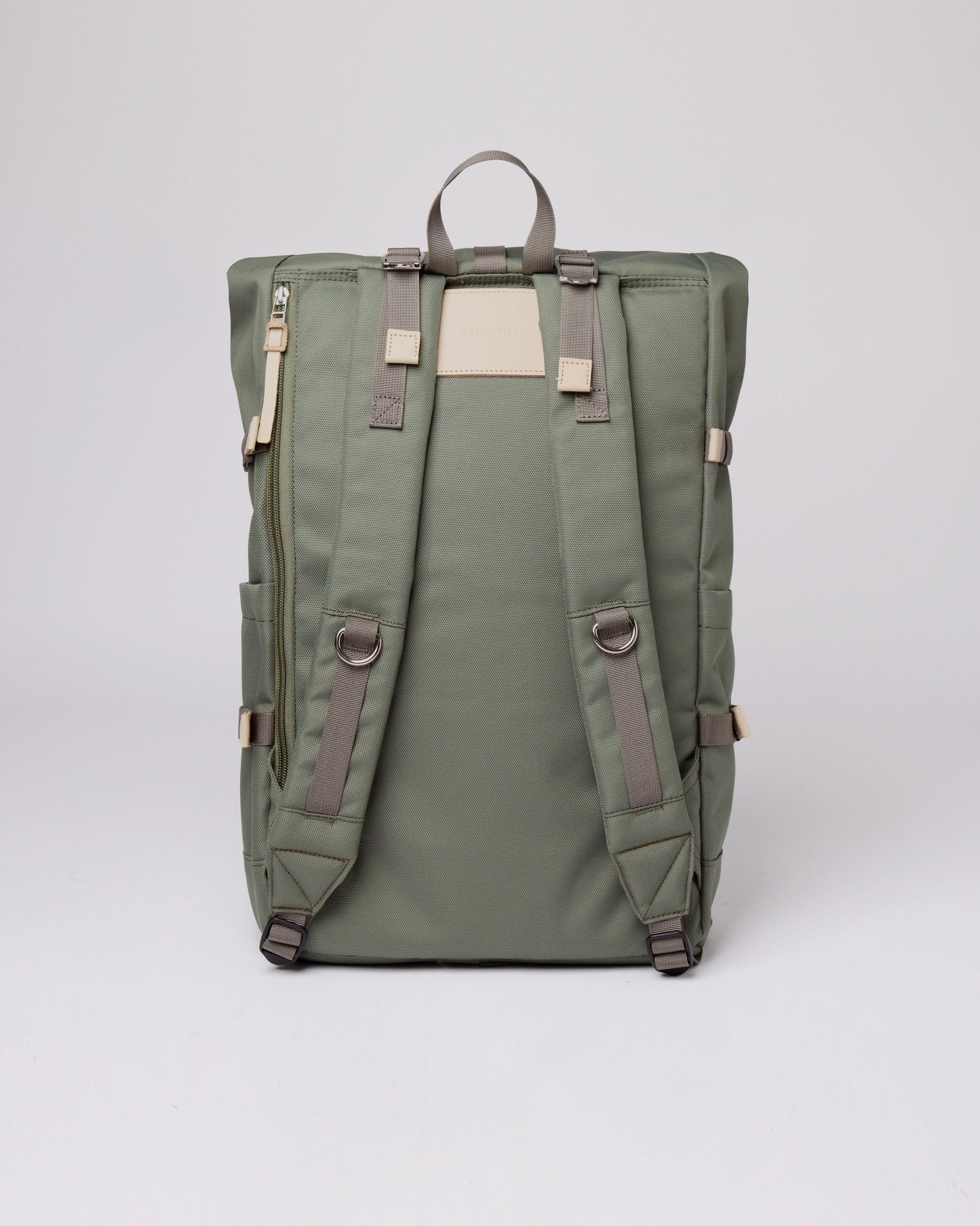 Sac à dos rolltop en matière recyclée | Vert "bernt clover green"