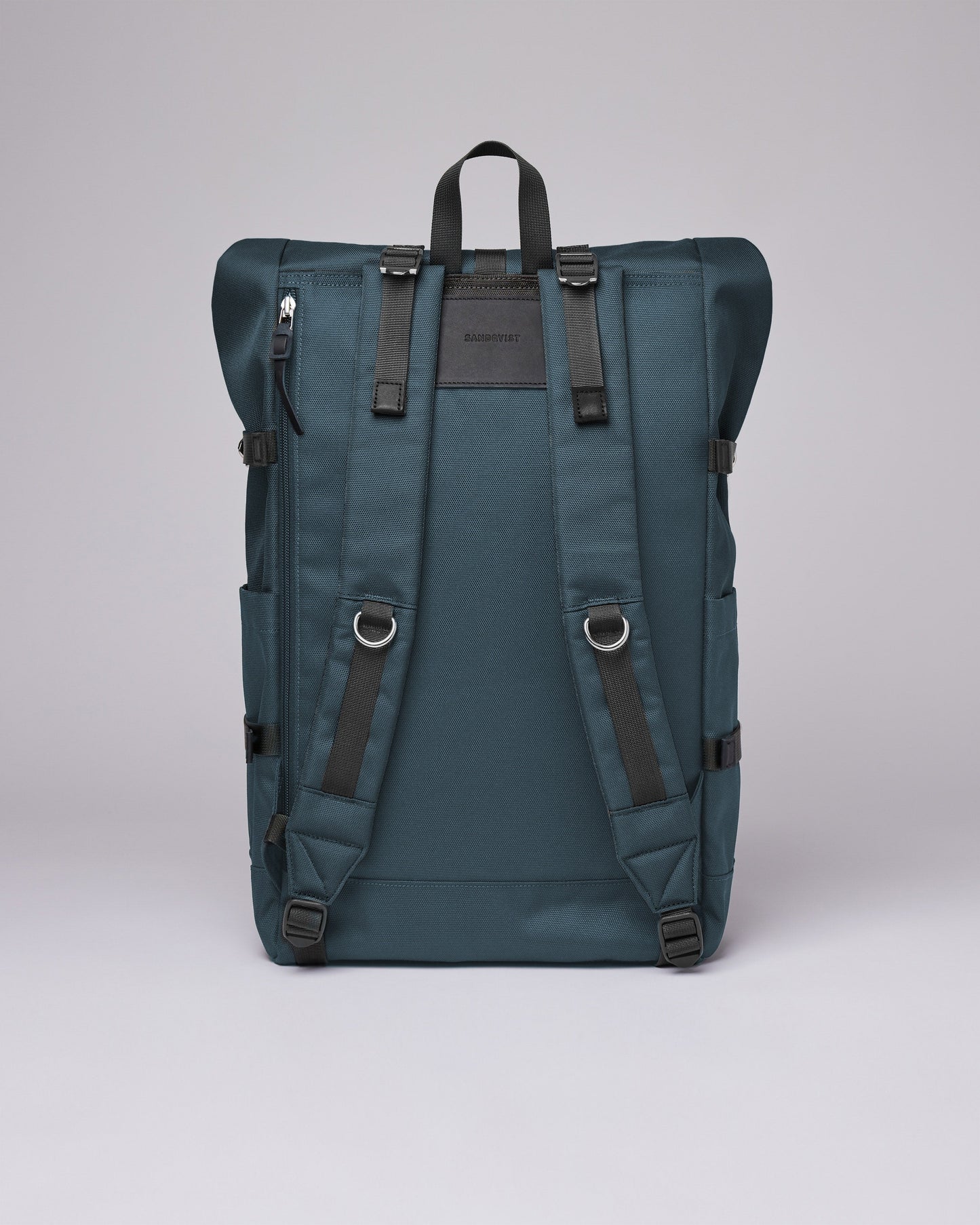 Sac à dos rolltop en matière recyclée | Bleu "bernt steel blue"