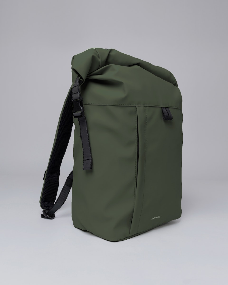 Sac à dos imperméable en matière recyclée | Vert "konrad dawn green"