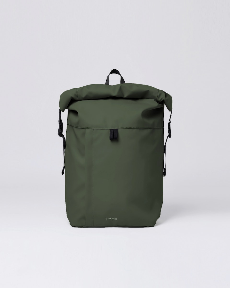Sac à dos imperméable en matière recyclée | Vert "konrad dawn green"
