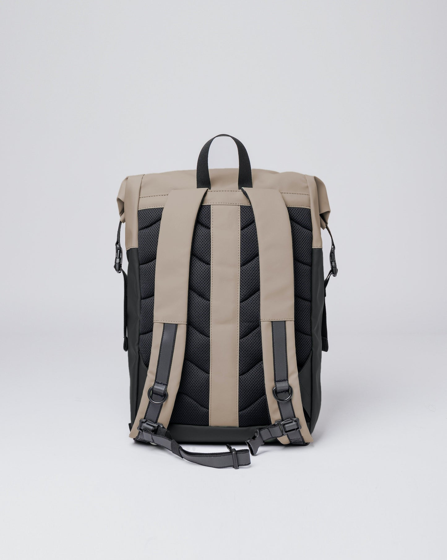 Sac à dos imperméable en matière recyclée | Noir et beige "konrad multi beige"