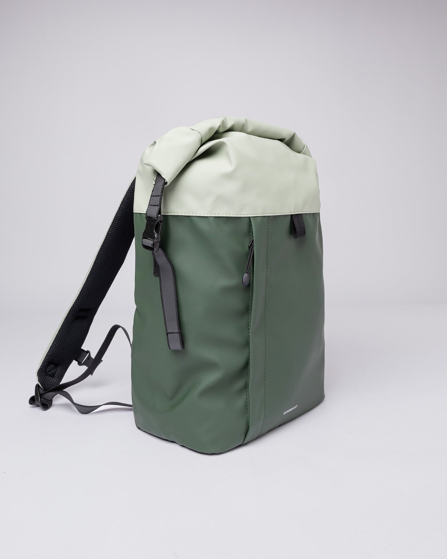 Sac à dos imperméable en matière recyclée | Bicolore "konrad multi green"