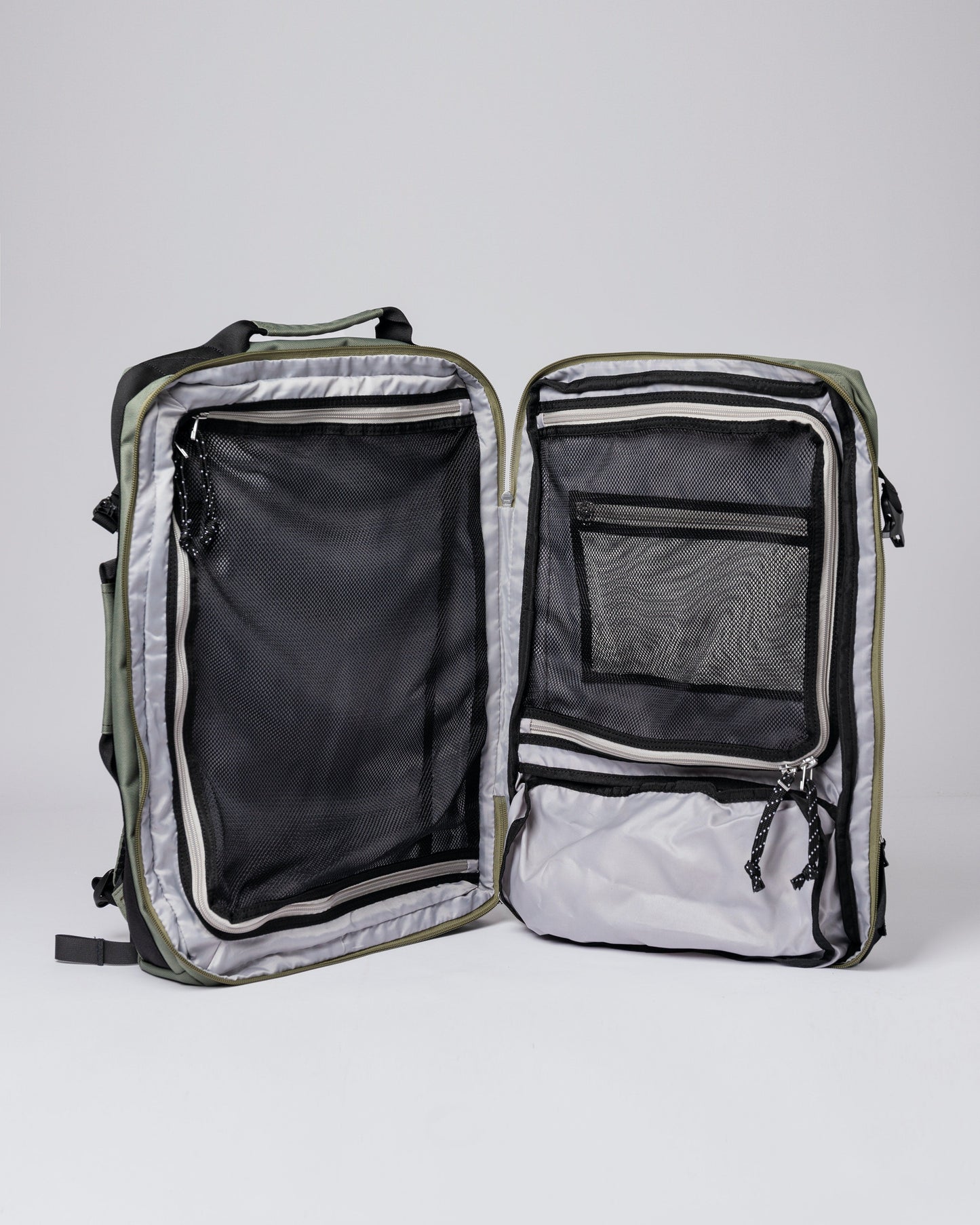 Sac à dos zippé en recyclé | vert "otis multi clover green"