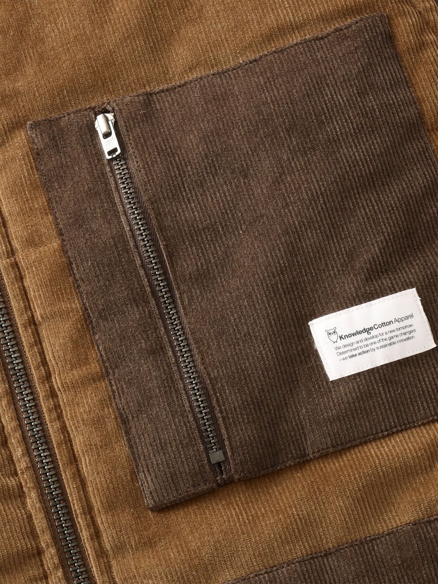 Veste en coton biologique | noir "14-wales corduroy colorblock vest wmn"