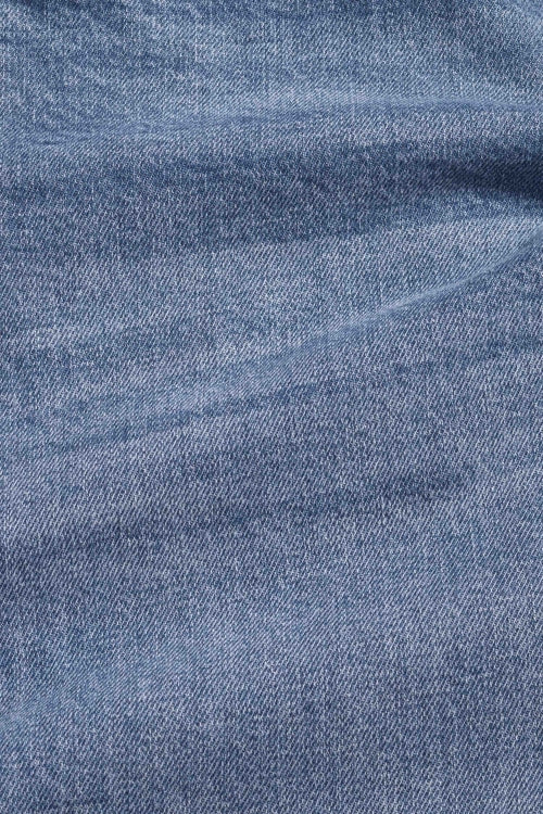 Jean slim en coton bio et recyclé | bleu "charles - sander mid used"