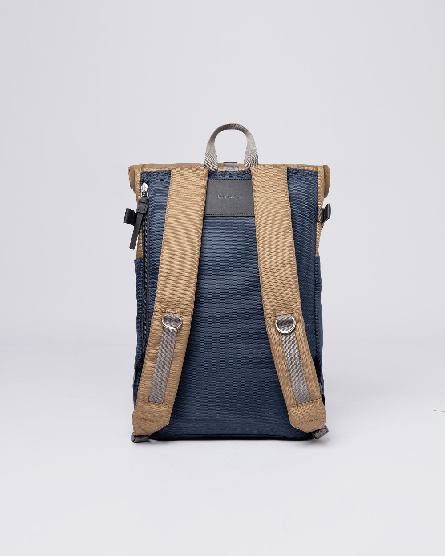 Sac à dos rolltop en matière recyclée | Bleu et marron "ilon multi marsh yellow"
