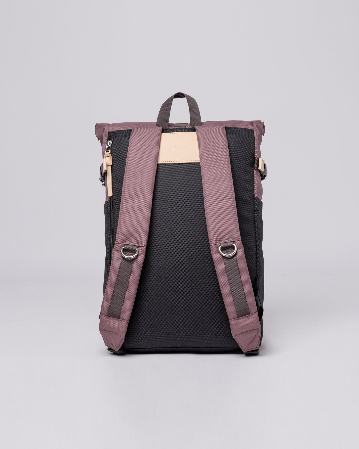 Sac à dos rolltop en matière recyclée | Noir et violet "ilon multi lilac dawn"