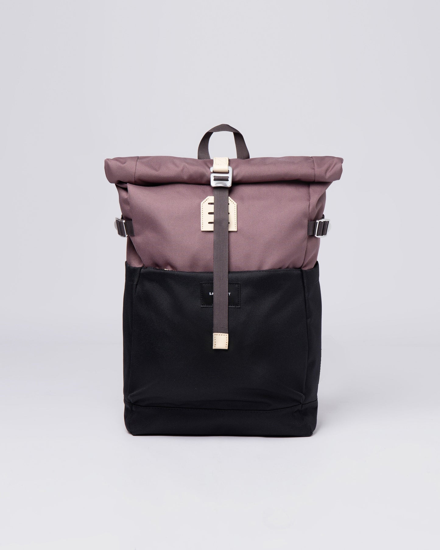 Sac à dos rolltop en matière recyclée | Noir et violet "ilon multi lilac dawn"