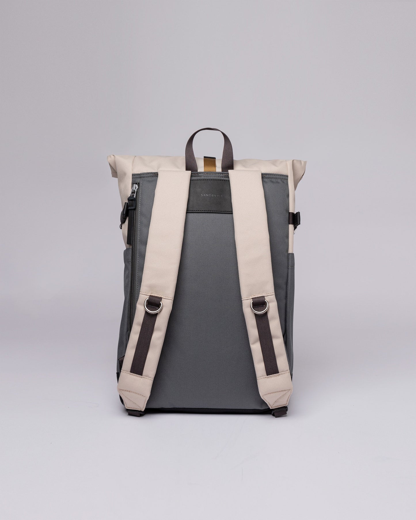 Sac à dos rolltop en matière recyclée | Gris et beige "ilon multi stone"