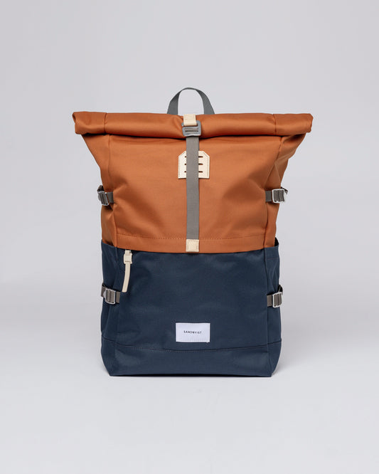Sac à dos rolltop en matière recyclée | Multicolore "bernt multi fox red"
