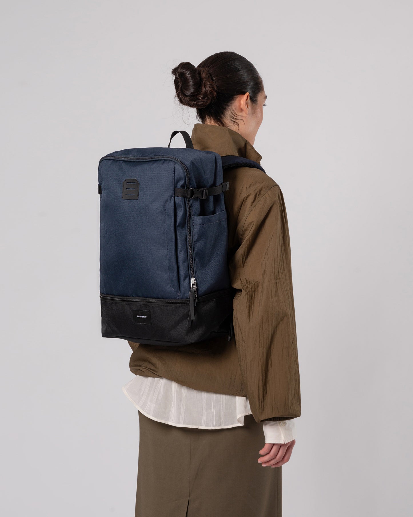 Sac à dos imperméable en matière recyclée | Marine "alde multi navy"
