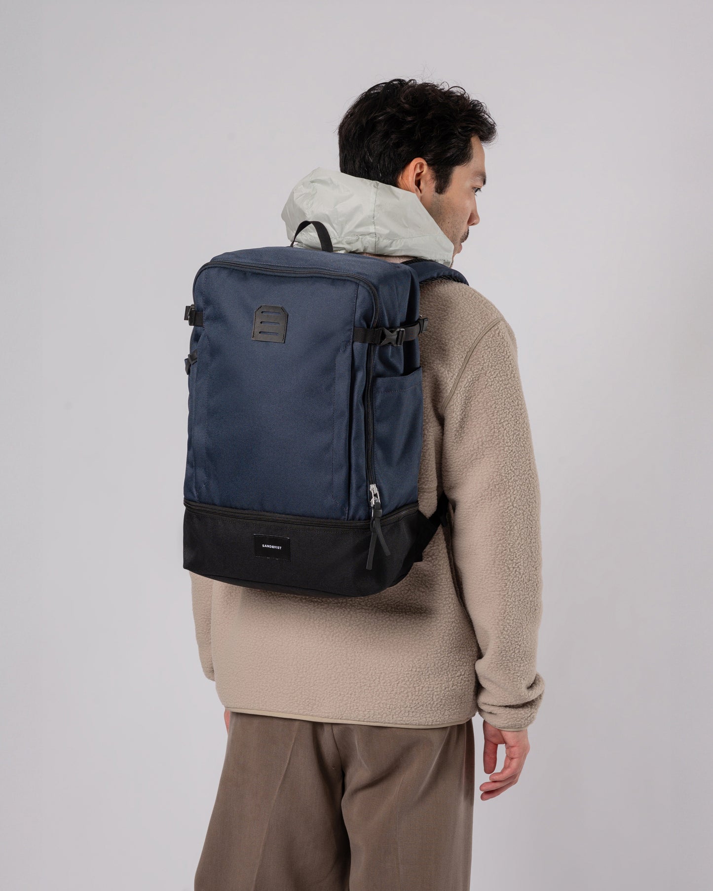 Sac à dos imperméable en matière recyclée | Marine "alde multi navy"